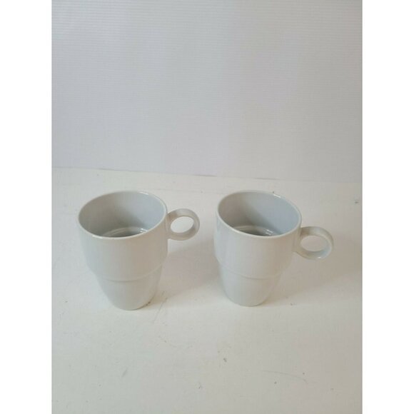 CARIBOU Coffee His And Hers White Coffee Mugs Cups - Picture 4 of 7